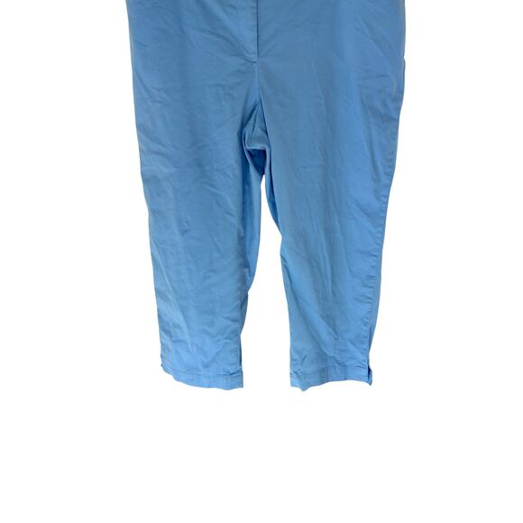 Talbots Plus Blue Basic Casual Everyday Perfect Skimmer Cropped Pants Size 12 - Picture 5 of 12